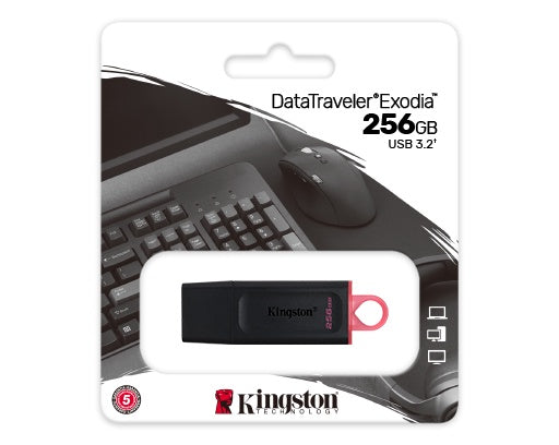 KINGSTON Computer Flash Drive 256GB USB Datatraveler Exodia DTX/256GB USB 3.2