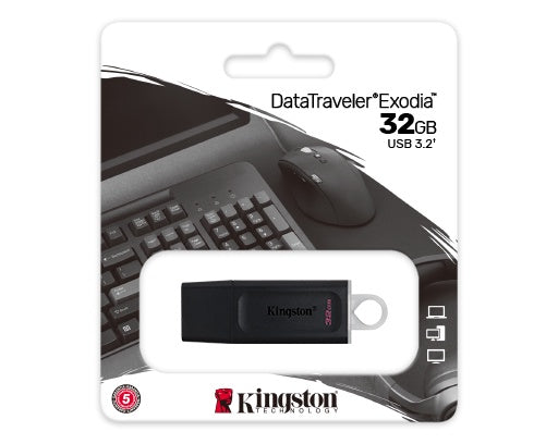 KINGSTON Computer Flash Drive 32GB USB Datatraveler Exodia DTX/32GB USB 3.2