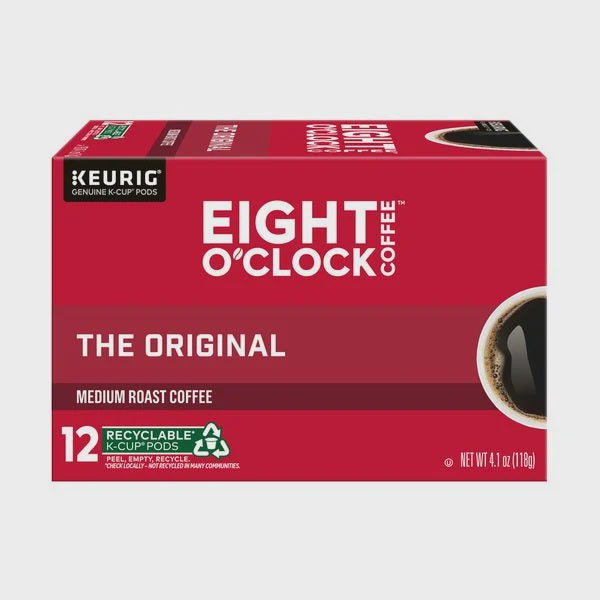 EIGHT O'CLOCK Coffee K-CUP Pods Keurig the Original 12COUNT
