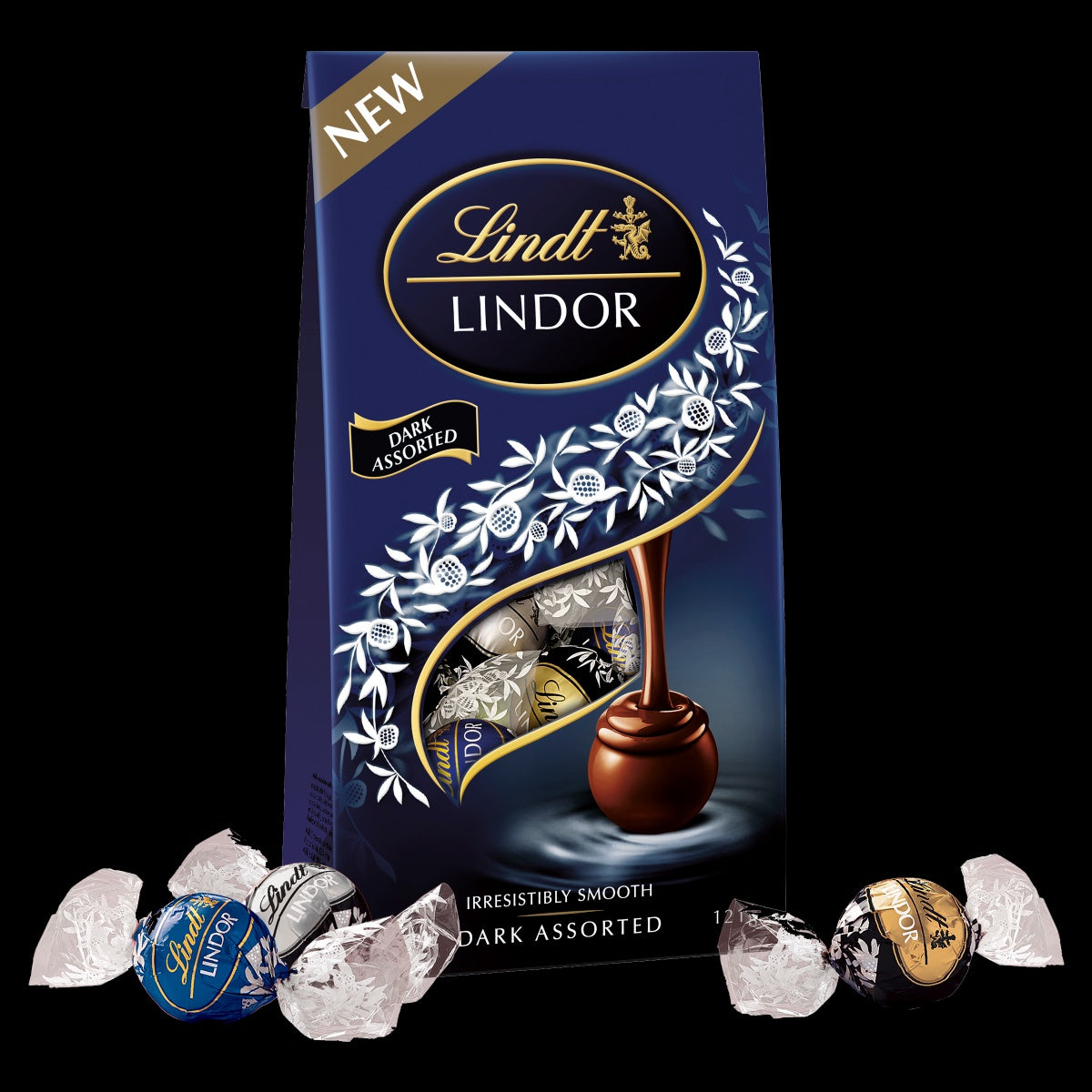 LINDT Lindor Dark Assorted Chocolate Bag 240G
