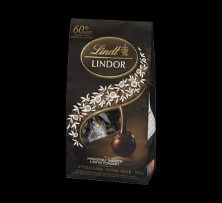 LINDT Lindor Extra Dark Lindor Chocolate 60% Cacao 150G