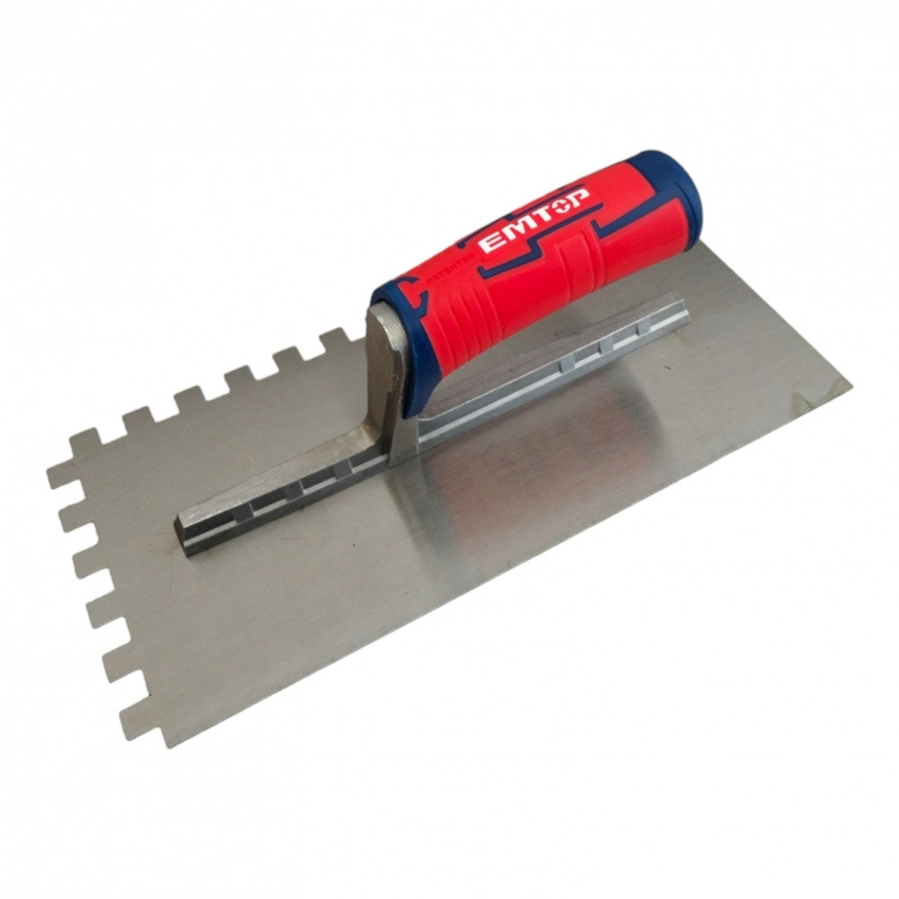 EMTOP Steel Float EPTES28138 Notch Plastering Trowel with Teeth . .