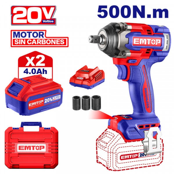 EMTOP Drill Gun ULCIWL2085 20V Lithium Ion Impact