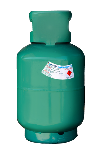 Gas Massy (Tex or Rubigas) 20LB 9KG Bottle and Gas Green (Full)