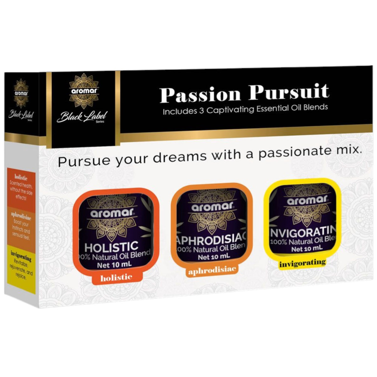 AROMAR Essential Oil 10ML 3 Pack Passion Pursuit C3-8203