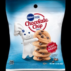 PILLSBURY Soft Baked Mini Chocolate Chip Cookies Single Pack 42G