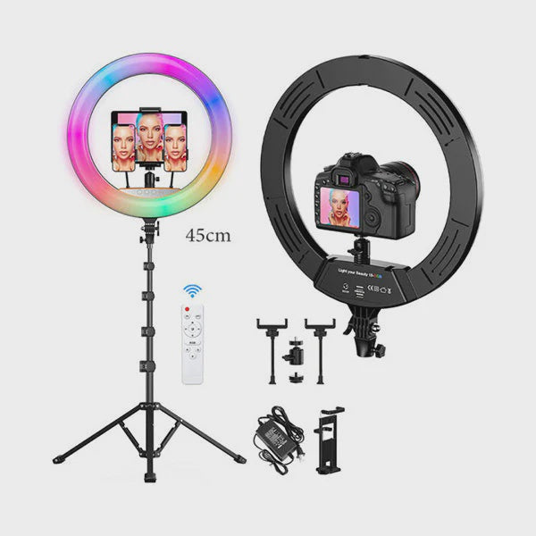 GENERIC LED Ring Light 18" MJ45 Rgb with Tripod Stand