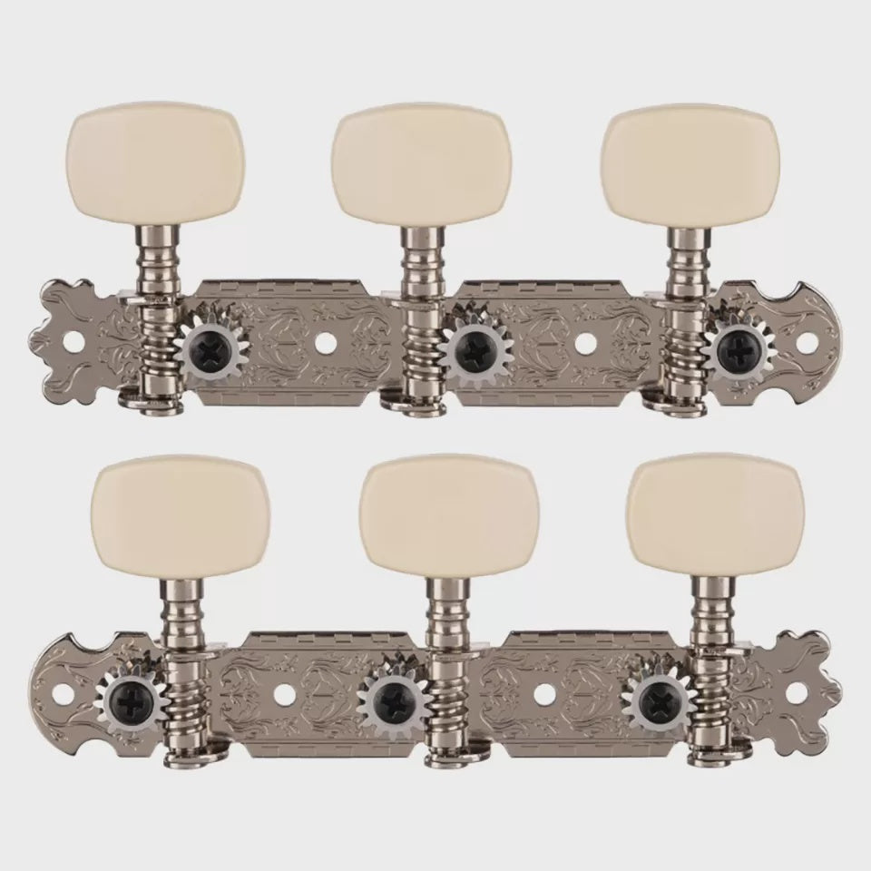 ALICE Guitar Head AOD-017A-W Nickel Plated 3 Per Side