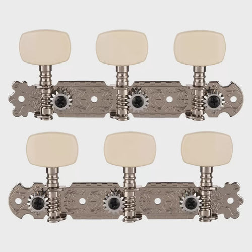 ALICE Guitar Head AOD-017A-W Nickel Plated 3 Per Side