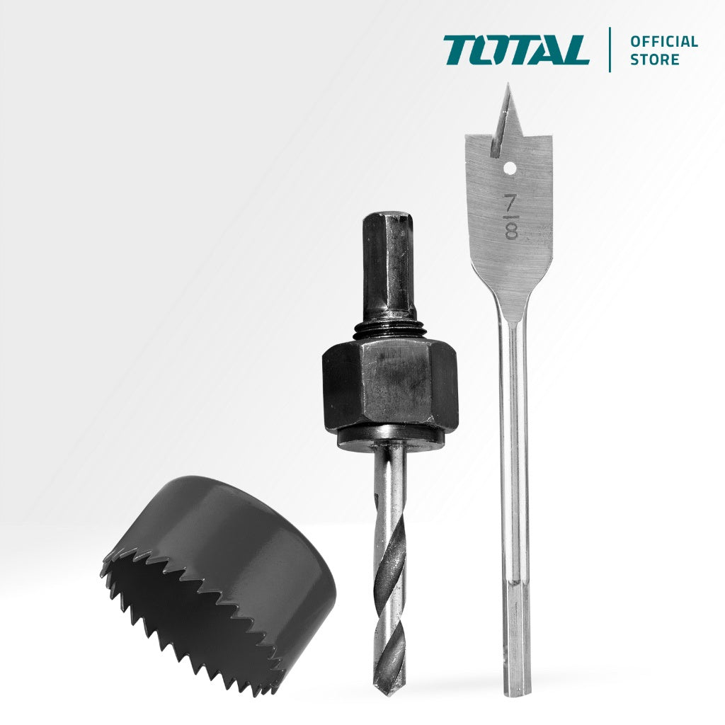 TOTAL Saw Hole Lock Set 3PCS TACSH1031 Lock Installation
