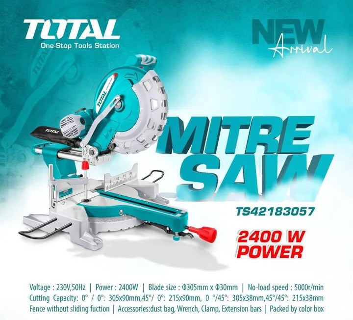 TOTAL Saw Mitre 12" UTS42183057 2400W