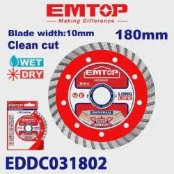 EMTOP Disc 7" Diamond EDDC031802 180MM