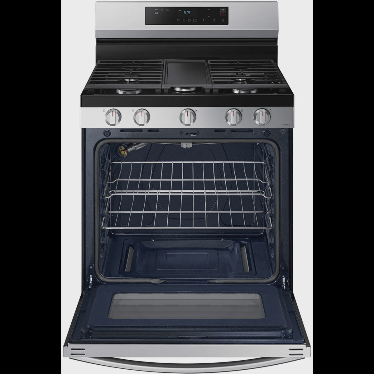 SAMSUNG Stove 5 Burner NX60A6111SS Stainless Steel with PLATE-GRIDDLE