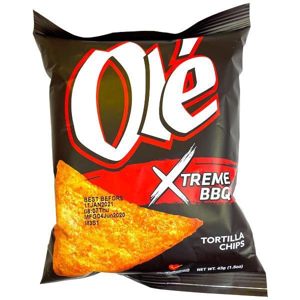 SUNSHINE SNACKS Ole Xtreme Bbq Tortilla Chips 25G 0.8OZ