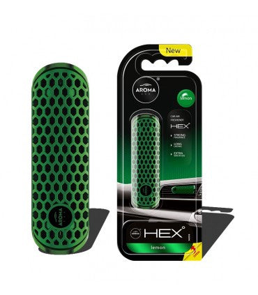AROMA Car Air Freshener Hex Lemon Polymer