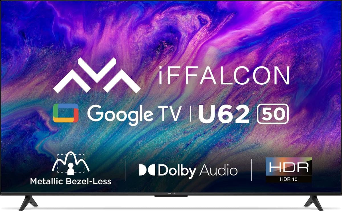 IFFALCON Television 50" IFF50U62 Google Smart 4K Hdr TV LED Powered by Tcl