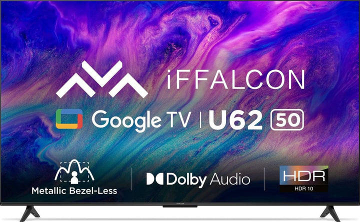 IFFALCON Television 50" IFF50U62 Google Smart 4K Hdr TV LED Powered by Tcl
