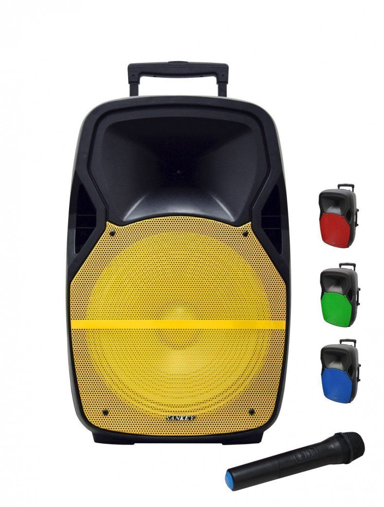 SANKEY Speaker Box 15" Pa 15DC5 Rechargeable Bluetooth Powered Sold Each