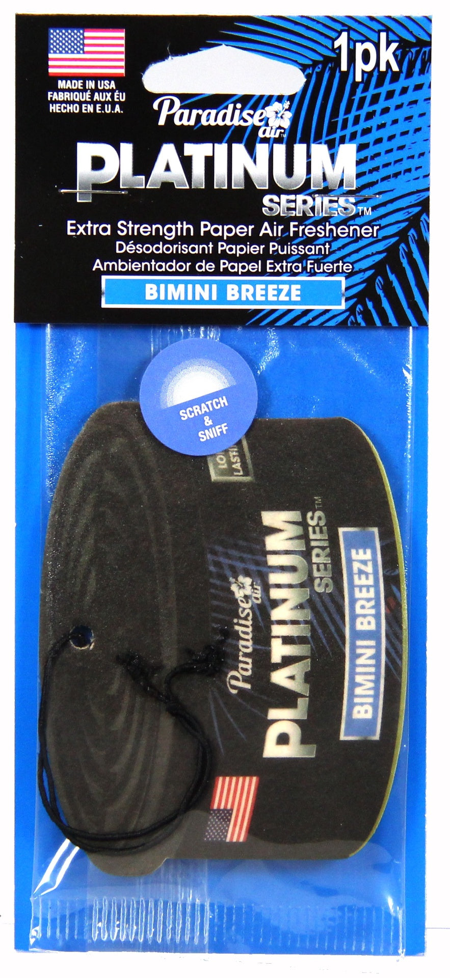 Car Air Freshener Paradise Platinum Series Bimini Breeze 1PK