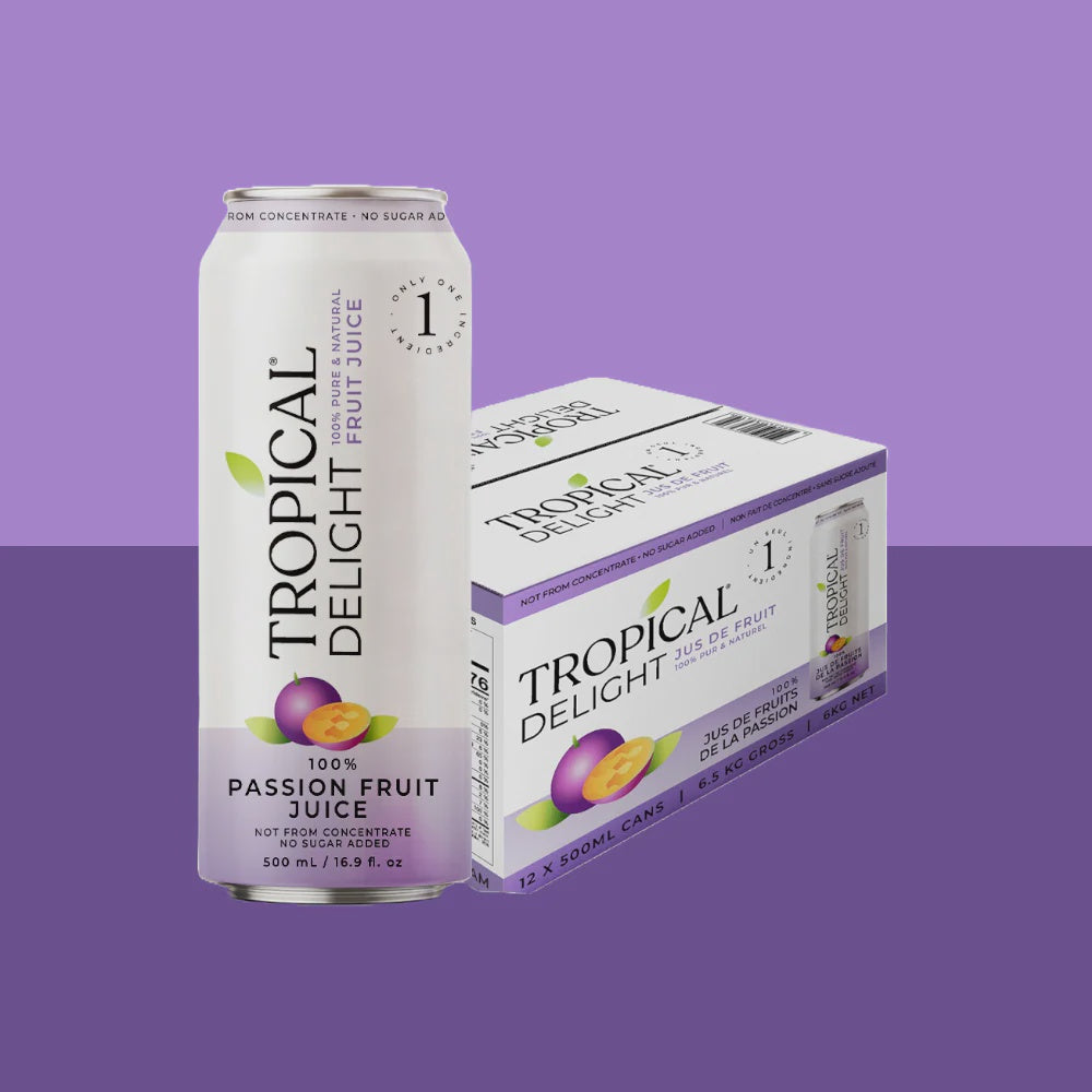 TROPICAL DELIGHT Passion Fruit Fruit Juice 500ML 16.9FL OZ