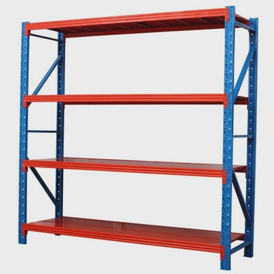 Warehouse Metal Racks 79" H X 80"L X 24"D Orange NSC-3041