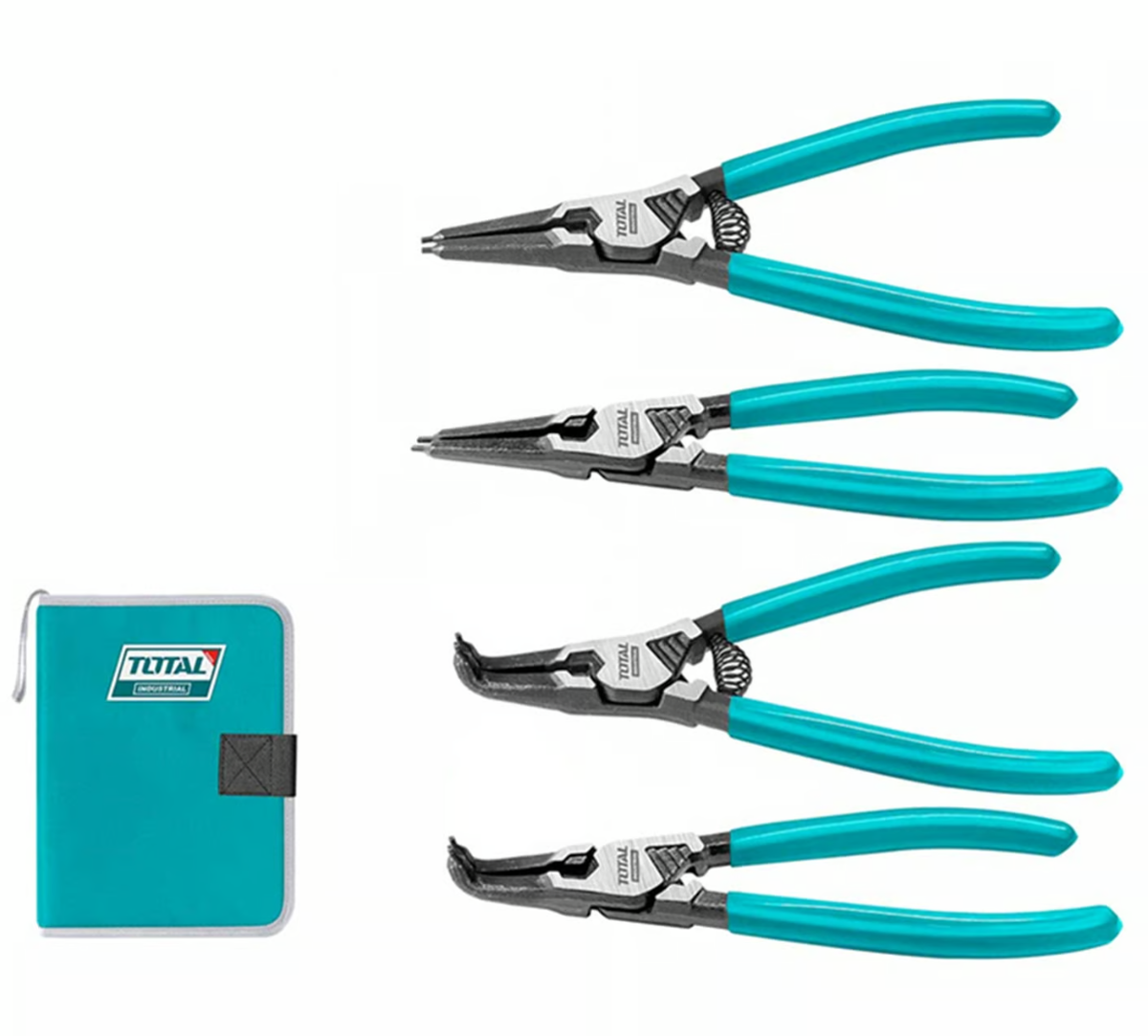 TOTAL Pliers Set 4PCS Circlip THTJ214042 7"