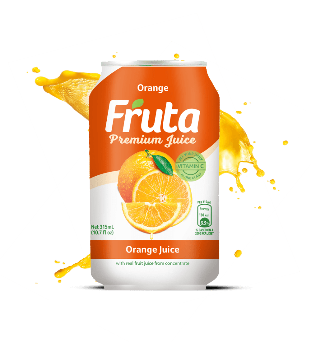 FRUTA Premium Juice Orange Can 10.7FL OZ 315ML