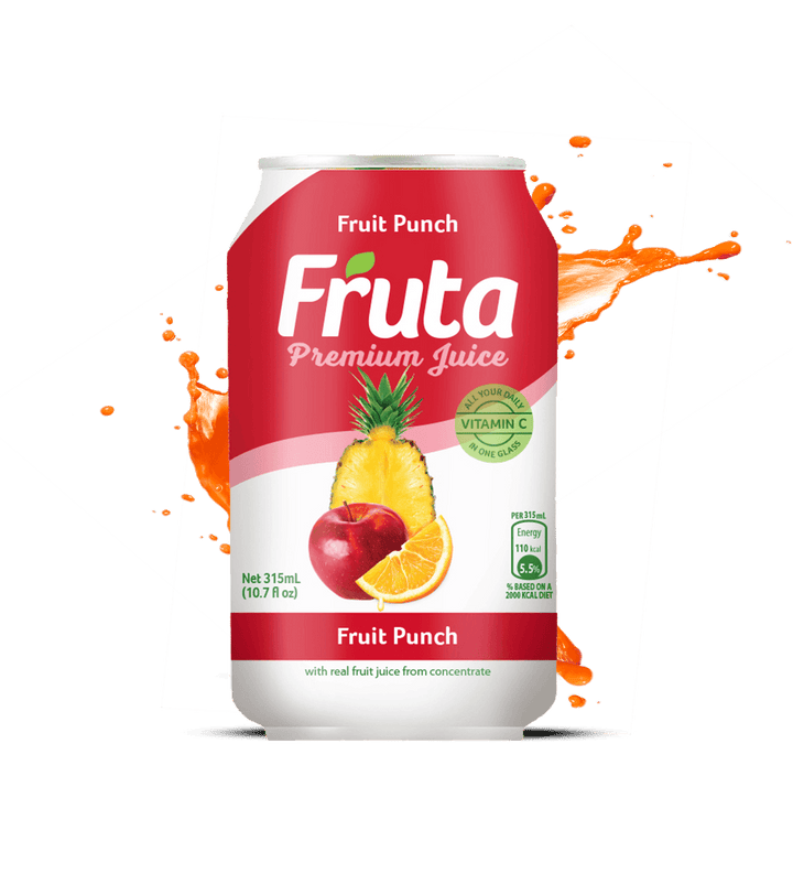 FRUTA Premium Juice Fruit Punch Can 10.7FL OZ 315ML