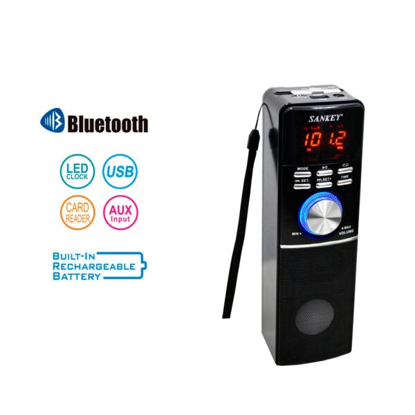 SANKEY Radio R-460BT FM Bluetooth Music Box Rechargeable