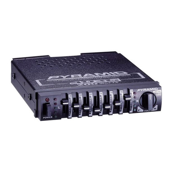 PYRAMID Equalizer Car 403G
