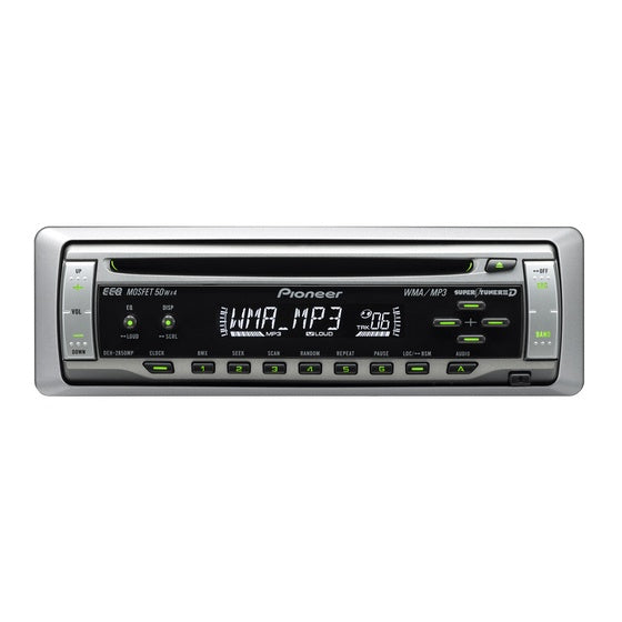 PIONEER C.d Player Car DEH-2850MP MP3 + Free Modulator FM Otu CM-02 Car Bt MP3 Player Rgb Ambient Lighting 3.1A 2USB Charger