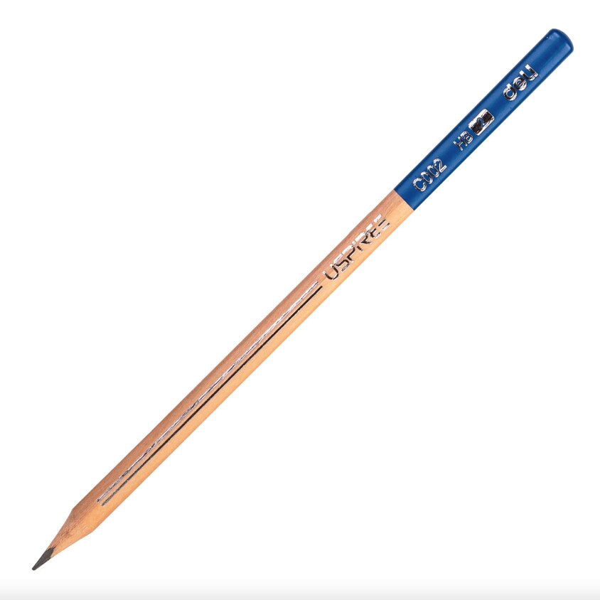 DELI Stationery Pencil C002-HB = 2 Uspree Graphite Pencil Sold Each