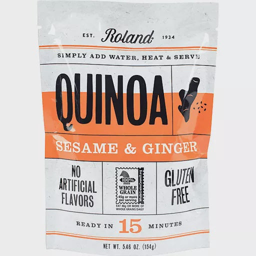 ROLAND (FOODS) Roland Quinoa Sesame & Ginger 5.46OZ 154G