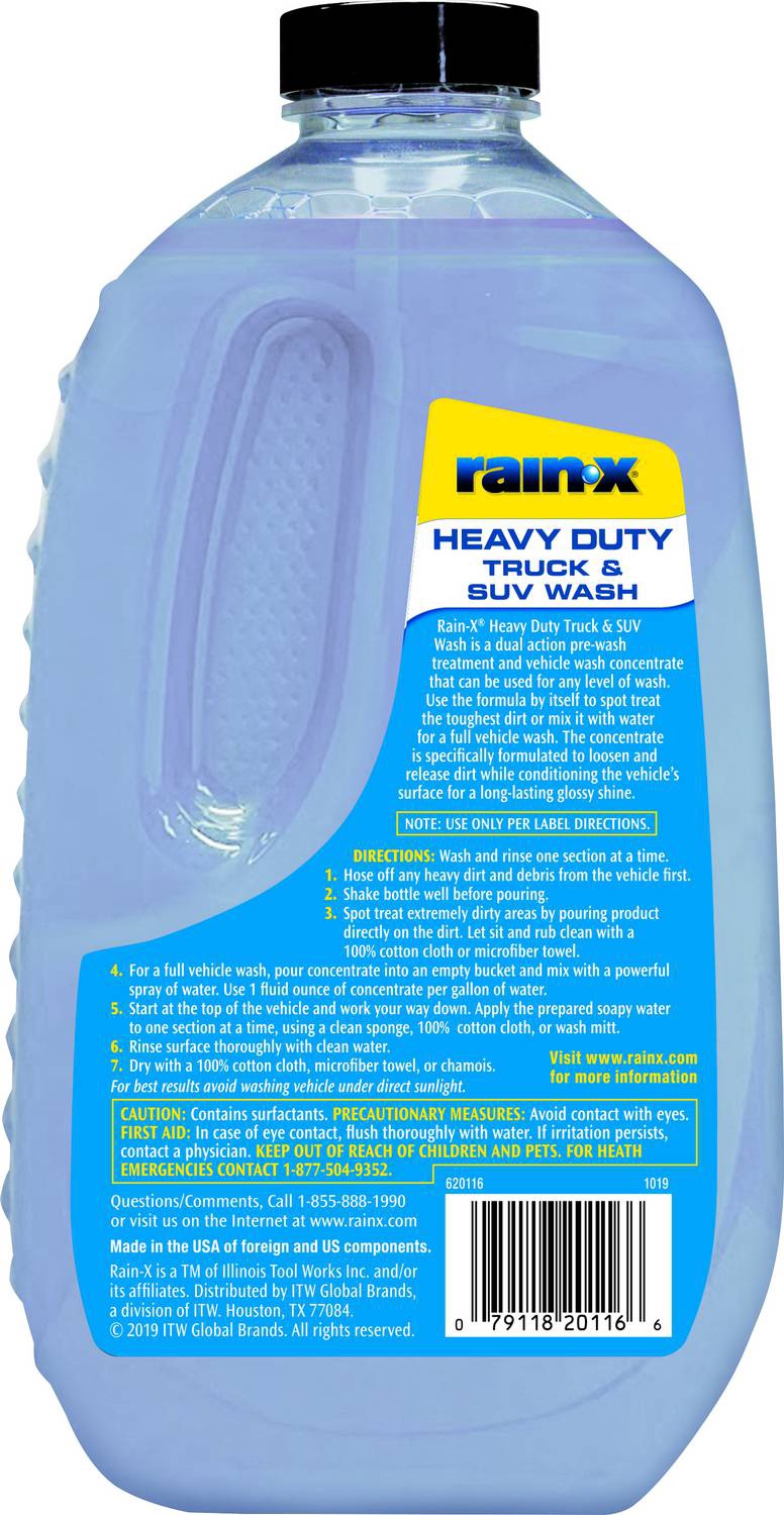 RAIN-X Heavy Duty Truck & Suv Wash 620116 1019 48FL OZ