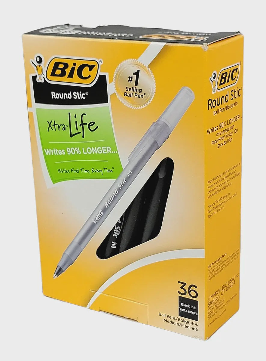 BIC Stationery Pen Xtra Life Black 36PCS Box