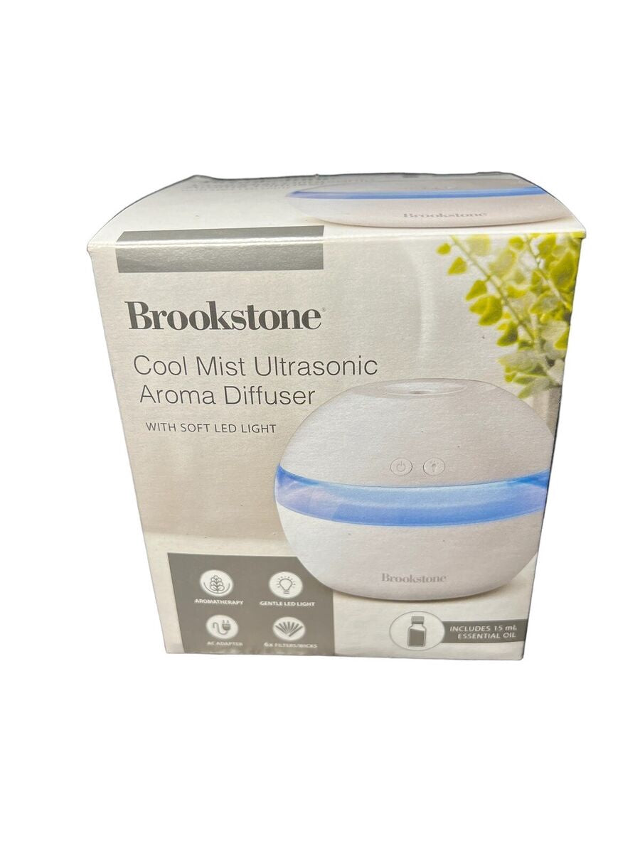Diffuser Ultrasonic Brookstone Cool Mist BSDIFF680WH