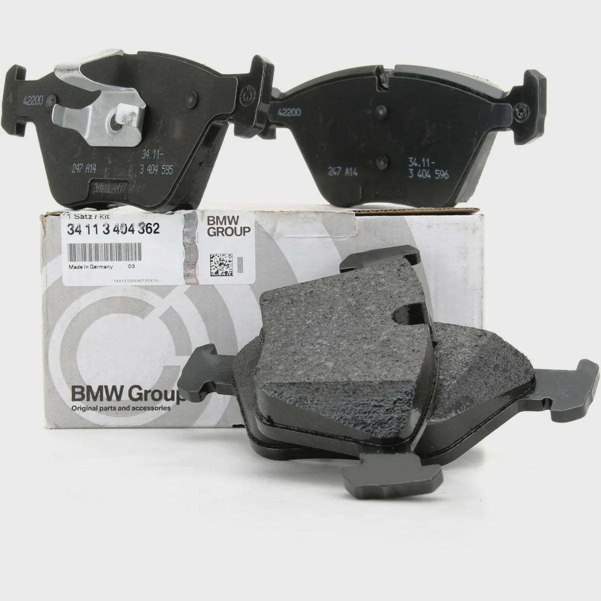 BMW X3 E83 06 Front Brake Pads 34113404362 34 11 3 404 362