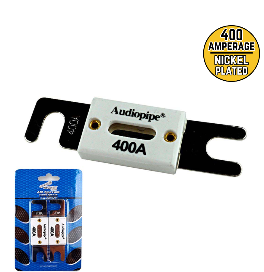 AUDIO PIPE Fuse Auto ANL-400ACR Ceramic Flat 200A 2PCS Pack