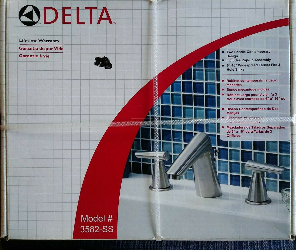 DELTA Faucet #3582-SS Tub Mixer