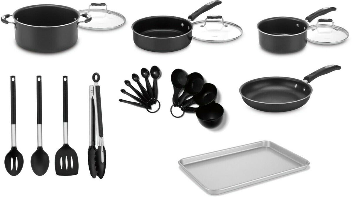 CUISINART Pot Set 22PCS P55-22BK Complete Chef