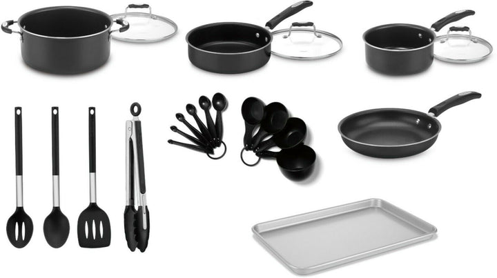 CUISINART Pot Set 22PCS P55-22BK Complete Chef