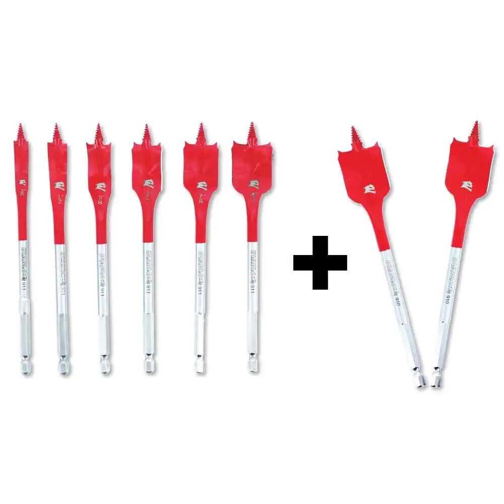 DIABLO Drill Bit Spade 6+2PCS Speedemon DSP2920-S6+2