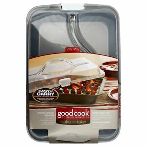 GOODCOOK Cake Pan BAKE-N-TAKE Covered Cake Carrier #04307