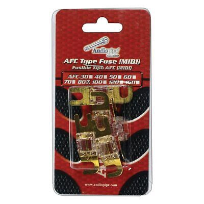 AUDIO PIPE Fuse Auto AFC-80A Gold Flat Mini Anl 5PCS Pack
