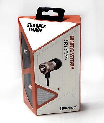 SHARPER IMAGE Earpiece SBT541RG Rose Gold TANGLE-FREE Wireless Earbuds