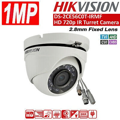 HIKVISION Security Camera Dvr DS-2CE56C0T-IRMF Turbo HD Dome