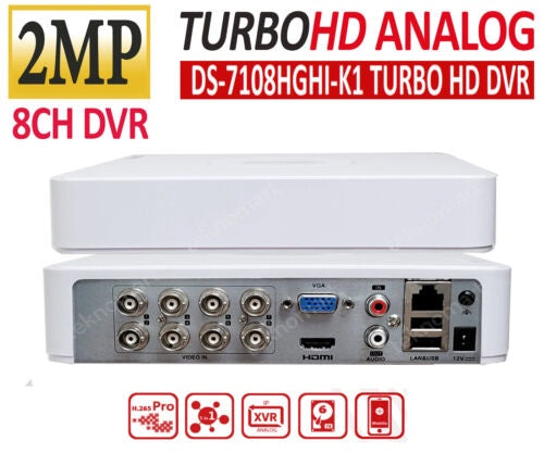 HIKVISION Security Dvr Turbo HD 7100 Series DS-7108HGHI-K1 8-PORT
