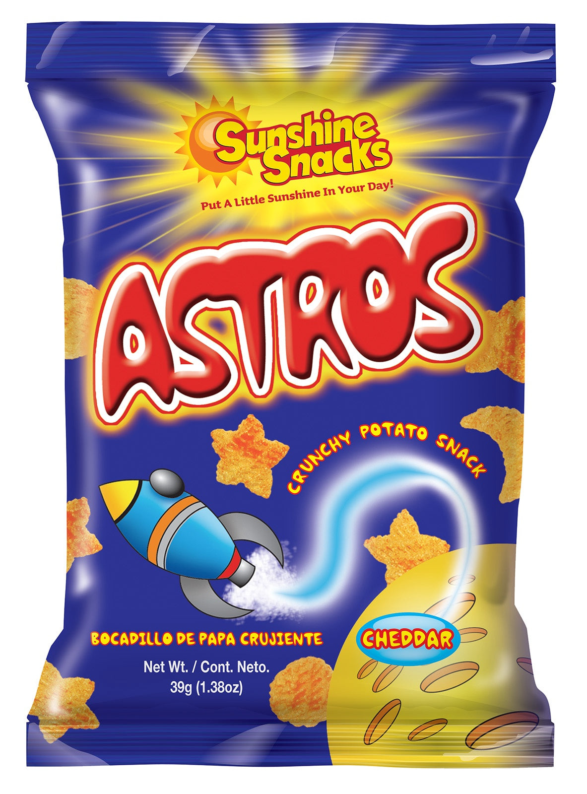 SUNSHINE SNACKS Astros Cheddar 15G 0.53OZ