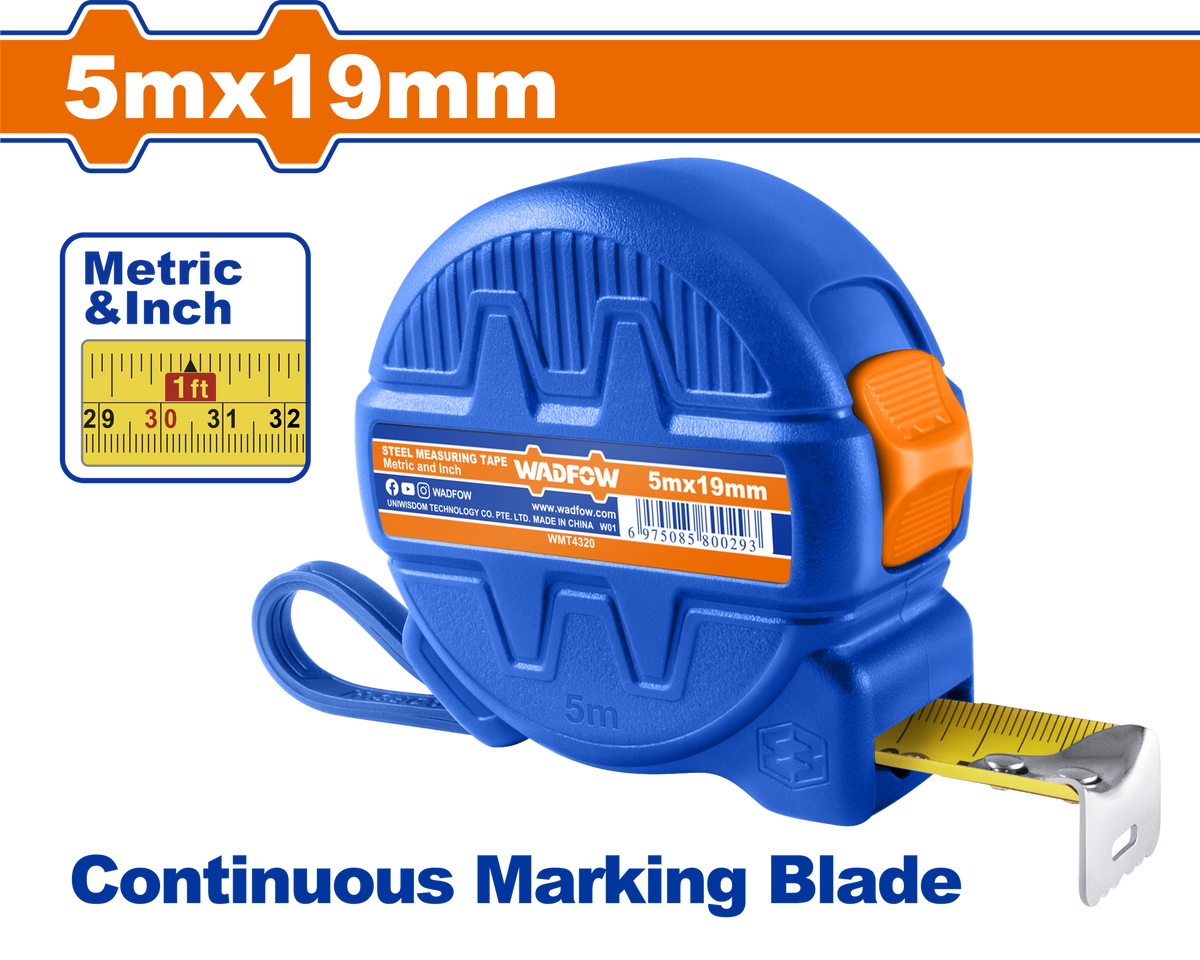 WADFOW Measuring Tape 5M X 19MM WMT4320