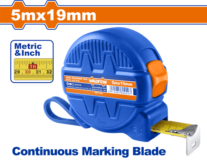WADFOW Measuring Tape 5M X 19MM WMT4320